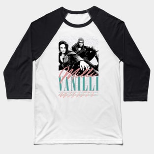 Milli Vanilli \/\/\ Retro Style Aesthetic Design Baseball T-Shirt